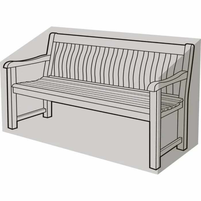 3 Seater Bench Cover 163cm x 81cm - Premium - Black 2 3 Seater Bench Cover 163cm x 81cm - Premium - Black - Image 2