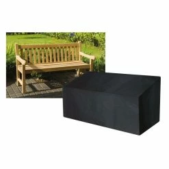 3-4 Seater Bench Cover 193cm x 81cm - Premium - Black 9 3-4 Seater Bench Cover 193cm x 81cm - Premium - Black -Garden Furniture Shop FU10633 add image 2 e150