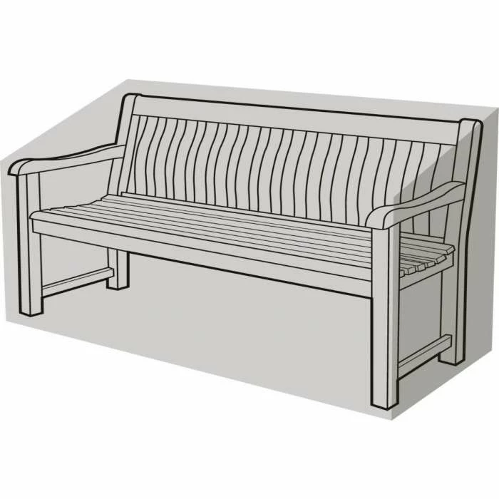 3-4 Seater Bench Cover 193cm x 81cm - Premium - Black 2 3-4 Seater Bench Cover 193cm x 81cm - Premium - Black - Image 2