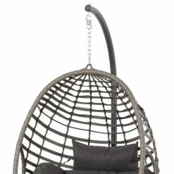 Luxury Rattan Hanging Egg Chair by Primrose Living -Garden Furniture Shop FU17130 add image 2 294a