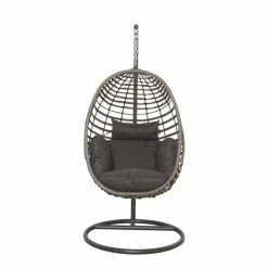 Luxury Rattan Hanging Egg Chair by Primrose Living -Garden Furniture Shop FU17130 add image 3 f443