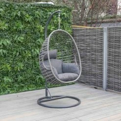 Luxury Rattan Hanging Egg Chair by Primrose Living