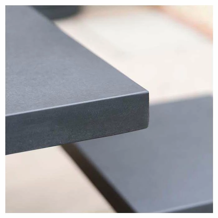 Rustic Cement & Acacia Wood 8 Seater Dining Set With Benches by Primrose Living 6 Rustic Cement & Acacia Wood 8 Seater Dining Set With Benches by Primrose Living - Image 6