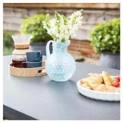 Rustic Cement & Acacia Wood 8 Seater Dining Set With Benches by Primrose Living 17 Rustic Cement & Acacia Wood 8 Seater Dining Set With Benches by Primrose Living -Garden Furniture Shop FU17146 6 1779