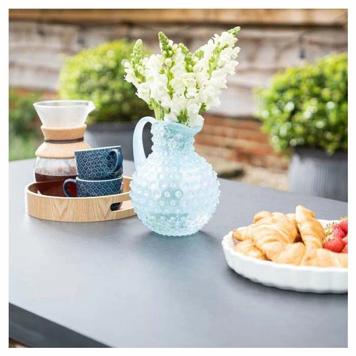 Rustic Cement & Acacia Wood 8 Seater Dining Set With Benches by Primrose Living 8 Rustic Cement & Acacia Wood 8 Seater Dining Set With Benches by Primrose Living - Image 8