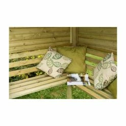 Venetian Wooden Three Seater Corner Arbour - 8ft 2in -Garden Furniture Shop FU2787 add image 2 a5b0