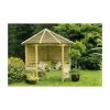 Venetian Wooden Three Seater Corner Arbour - 8ft 2in