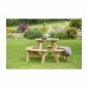 Katie Round Wooden Garden Picnic Table 1.47m