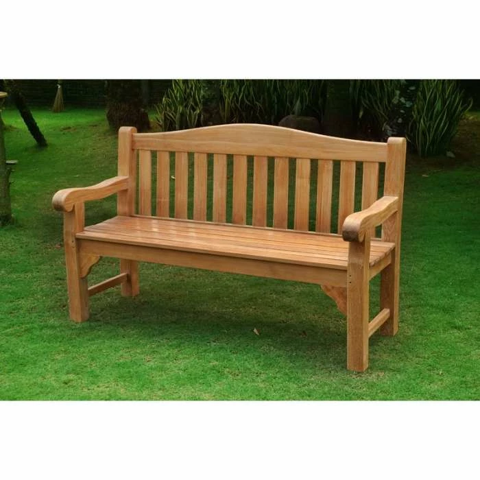 Oxford 3 seat Teak Bench 150cm (4ft 11in) 1 Oxford 3 seat Teak Bench 150cm (4ft 11in)