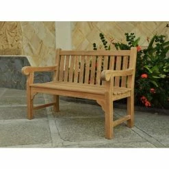 Queensbury 2 seat Teak Bench 120cm (3ft 11in)