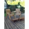 Charles Taylor Deluxe Lounger Set with Angled Tray Table - Redwood