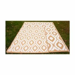 1.2m x 1.8m Outdoor Samti Rug in Beige by Tabriz Rugs™ -Garden Furniture Shop FU40046 add image 3 cec3