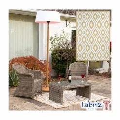 1.2m x 1.8m Outdoor Samti Rug in Beige by Tabriz Rugs™