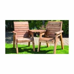 Charles Taylor Wooden Seat Companion Set with Tray Table