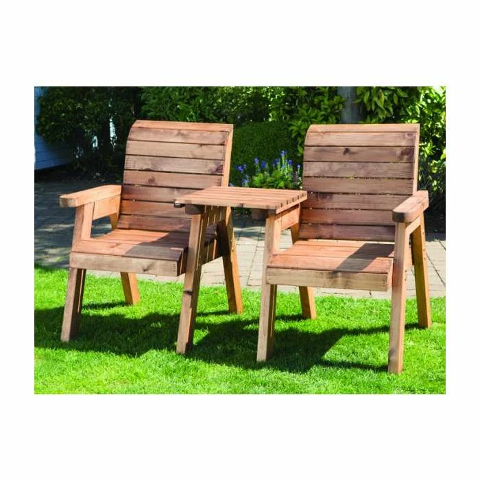 Charles Taylor Twin Chair Companion Set with Tray Table 1 Charles Taylor Twin Chair Companion Set with Tray Table