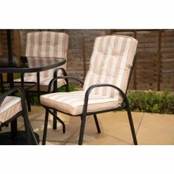 Hadleigh Set Of 6 Armchairs With Cushions (Chair and Cushion only) In Black By Hectare®