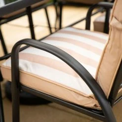 Hadleigh 6 Seater Garden Dining Furniture Set In Beige By Hectare® -Garden Furniture Shop FU6668 add image 6 f335