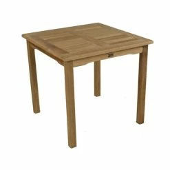 Teak Square Bistro Table 80 cms