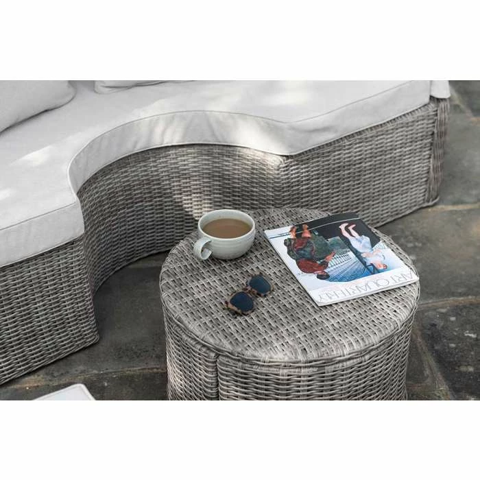 Luxury Rattan Daybed Stool in Grey by Primrose Living 1 Luxury Rattan Daybed Stool in Grey by Primrose Living