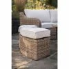 Luxury Rattan Curved Stool in Natural by Primrose Living