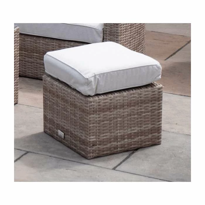 Classic Flat Weave Stool in Natural by Primrose Living 2 Classic Flat Weave Stool in Natural by Primrose Living - Image 2