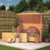 W1.38m (4ft 6in) Wooden Garden Storage Chest by Rowlinson®