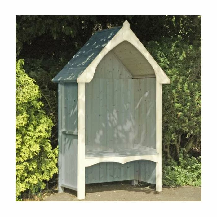 Balsam Wooden Two Seater Enclosed Arbour - 1.2m 2 Balsam Wooden Two Seater Enclosed Arbour - 1.2m - Image 2