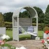 H2m (6ft 7in) Wooden Modena 2 Seater Arbour Bench by Rowlinson®