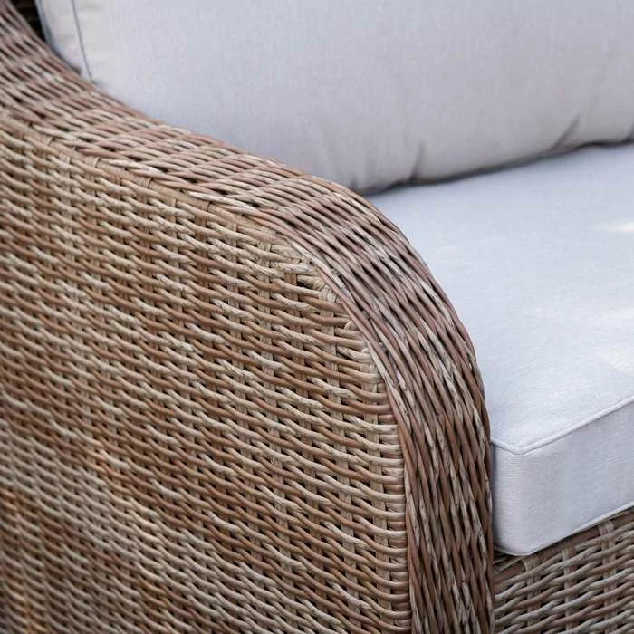 'Peony' Luxury Rattan 5 Seater Modular Garden Sofa Set with Open Coffee Table and Footstools by Primrose Living 5 'Peony' Luxury Rattan 5 Seater Modular Garden Sofa Set with Open Coffee Table and Footstools by Primrose Living - Image 5