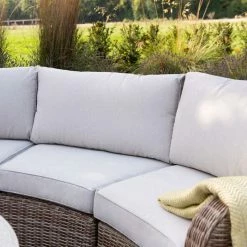 'Peony' Luxury Rattan 5 Seater Modular Garden Sofa Set with Open Coffee Table and Footstools by Primrose Living 19 'Peony' Luxury Rattan 5 Seater Modular Garden Sofa Set with Open Coffee Table and Footstools by Primrose Living -Garden Furniture Shop Natural FU102223 SofaClose 3c68