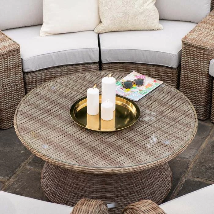 'Peony' Luxury Rattan 8 Seater Modular Garden Sofa Set with Storage Basket and Coffee Table by Primrose Living 5 'Peony' Luxury Rattan 8 Seater Modular Garden Sofa Set with Storage Basket and Coffee Table by Primrose Living - Image 5