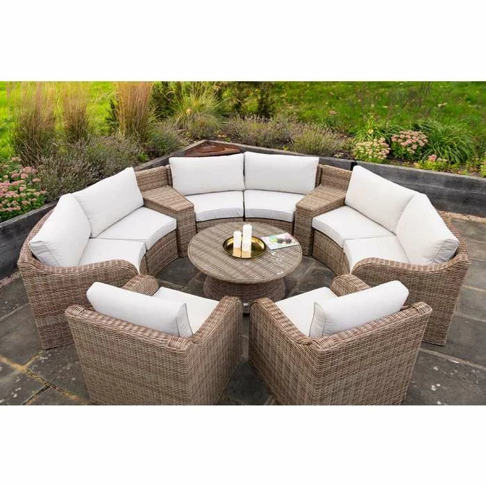 'Peony' Luxury Rattan 8 Seater Modular Garden Sofa Set with Storage Basket and Coffee Table by Primrose Living 1 'Peony' Luxury Rattan 8 Seater Modular Garden Sofa Set with Storage Basket and Coffee Table by Primrose Living