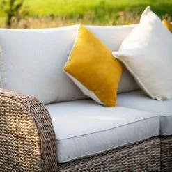 'Peony' Luxury Rattan 5 Seater Modular Garden Sofa Set with Coffee Table and Footstools by Primrose Living 13 'Peony' Luxury Rattan 5 Seater Modular Garden Sofa Set with Coffee Table and Footstools by Primrose Living -Garden Furniture Shop Natural FU102227 6 SofaClose 06e5