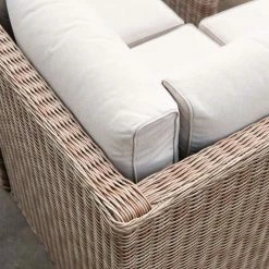 'Peony' Luxury Rattan 10 Seater Modular Garden Sofa Set with Rectangular Table by Primrose Living -Garden Furniture Shop Natural FU102239 5 SofaCloseCorner 907a
