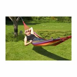 Tortola Rainbow Outdoor Garden Single Hammock -Garden Furniture Shop OL0205 add image 8 618a
