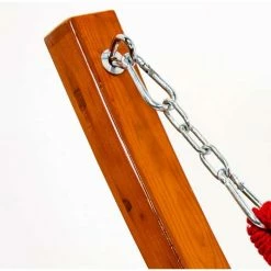 Tortola Wooden Hammock Stand With White Hammock -Garden Furniture Shop OL0451 add image 2 a8d2