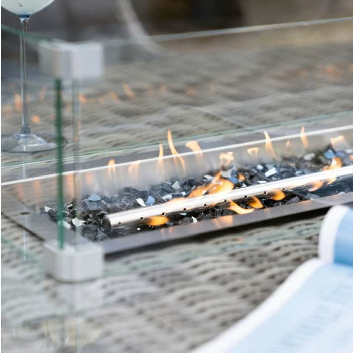 'Peony' Luxury Rattan 8 Seater Garden Sofa Set with Rectangular Fire Pit Table in Stone by Primrose Living 10 'Peony' Luxury Rattan 8 Seater Garden Sofa Set with Rectangular Fire Pit Table in Stone by Primrose Living - Image 10