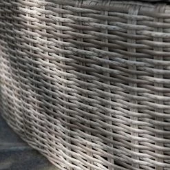'Peony' Luxury Rattan 6 Seater Modular Garden Sofa Set with Storage Basket and Coffee Table in Stone by Primrose Living -Garden Furniture Shop Stone FU102249 4 MaterialClose 6bb6