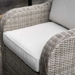 'Peony' Luxury Rattan 6 Seater Modular Garden Sofa Set with Square Rising Table and Parasol in Stone by Primrose Living 16 'Peony' Luxury Rattan 6 Seater Modular Garden Sofa Set with Square Rising Table and Parasol in Stone by Primrose Living -Garden Furniture Shop Stone FU102255 5 ChairClose d9f3