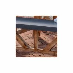 Rustic Cement & Acacia Wood 6 Seater Dining Set With Benches by Primrose Living -Garden Furniture Shop Wood crop 400 99f5