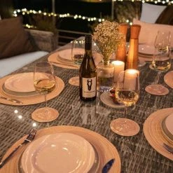 'Iris' Luxury Rattan 8 Seater Garden Sofa Set with Rectangular Rising Table by Primrose Living -Garden Furniture Shop fu102422 2 NightTable b5f8