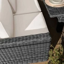 'Iris' Luxury Rattan 8 Seater Garden Sofa Set with Rectangular Rising Table and Parasol in Stone by Primrose Living 8 'Iris' Luxury Rattan 8 Seater Garden Sofa Set with Rectangular Rising Table and Parasol in Stone by Primrose Living -Garden Furniture Shop fu102425 1 ChairClose 20bc