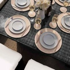 'Iris' Luxury Rattan 9 Seater Garden Sofa Set with Square Rising Table in Stone by Primrose Living -Garden Furniture Shop fu102428 3 TableClose 7862